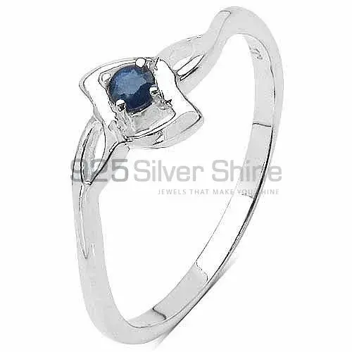 925 Sterling Silver Handmade Rings In Dyed Blue Sapphire Gemstone Jewelry 925SR3248_2
