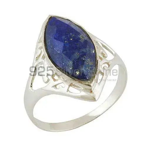925 Sterling Silver Handmade Rings In Lapis Lazuli Gemstone Jewelry 925SR3915