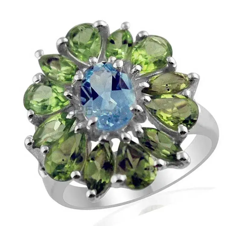 Best Design 925 Sterling Silver Handmade Rings Manufacturer In Multi Gemstone Jewelry 925SR1419_0