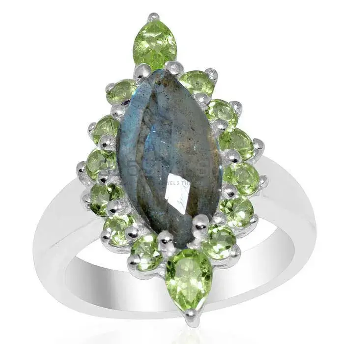 Best Design 925 Sterling Silver Handmade Rings Manufacturer In Multi Gemstone Jewelry 925SR1656