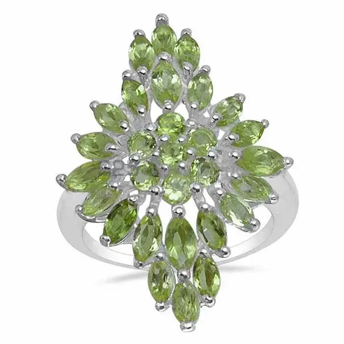 Best Design 925 Sterling Silver Handmade Rings In Peridot Gemstone Jewelry 925SR1577