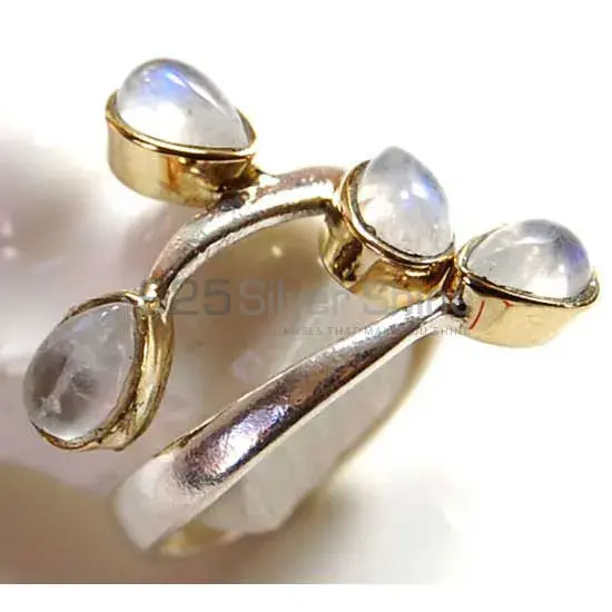 925 Sterling Silver Handmade Rings In Rainbow Moonstone Jewelry 925SR3721
