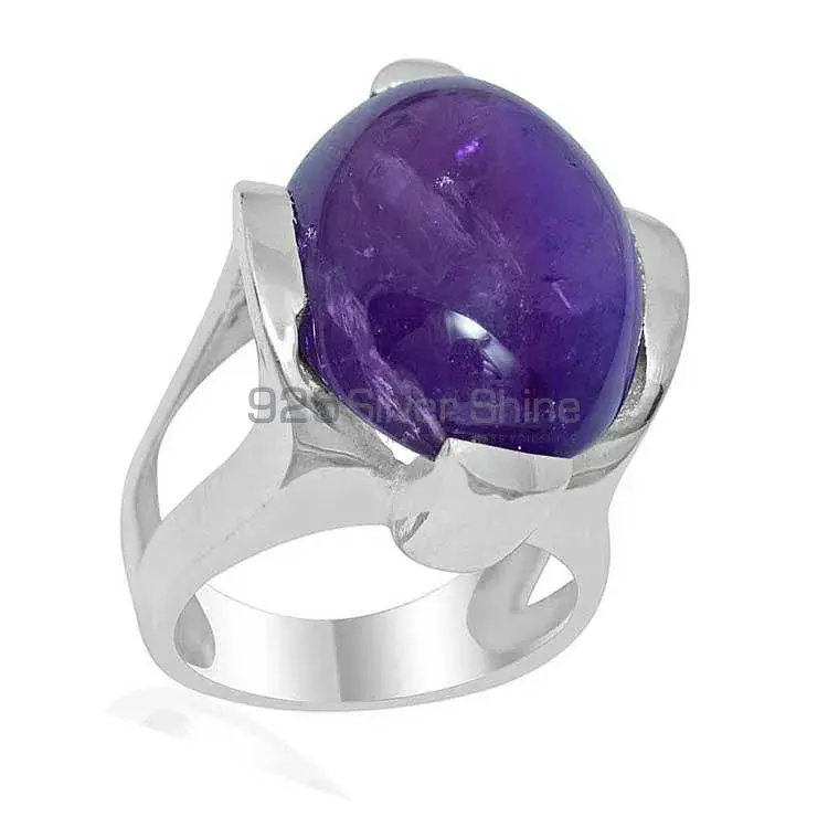 Amethyst Sterling Silver Wedding Rings 925SR1891_1