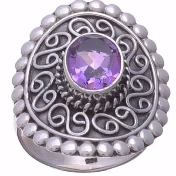 Sterling Silver Amethyst Rings Design 925SR3652_0