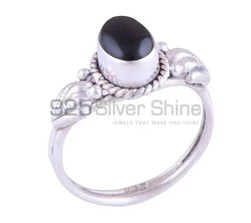 925 Sterling Silver Handmade Rings In Black Onyx Gemstone Jewelry 925SR2769_0