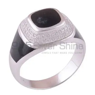 925 Sterling Silver Handmade Rings In Black Onyx Gemstone Jewelry 925SR4004_0