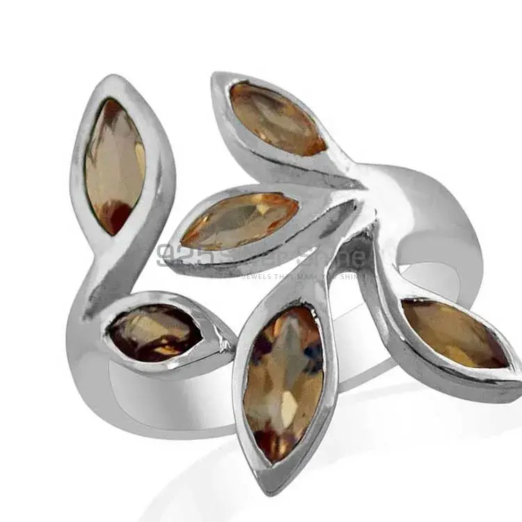 Best Design 925 Sterling Silver Handmade Rings Suppliers In Citrine Gemstone Jewelry 925SR1429_0