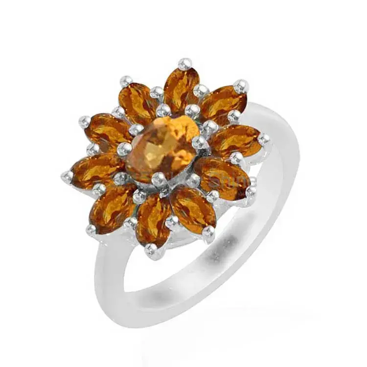 Best Design 925 Sterling Silver Handmade Rings Suppliers In Citrine Gemstone Jewelry 925SR1745_0