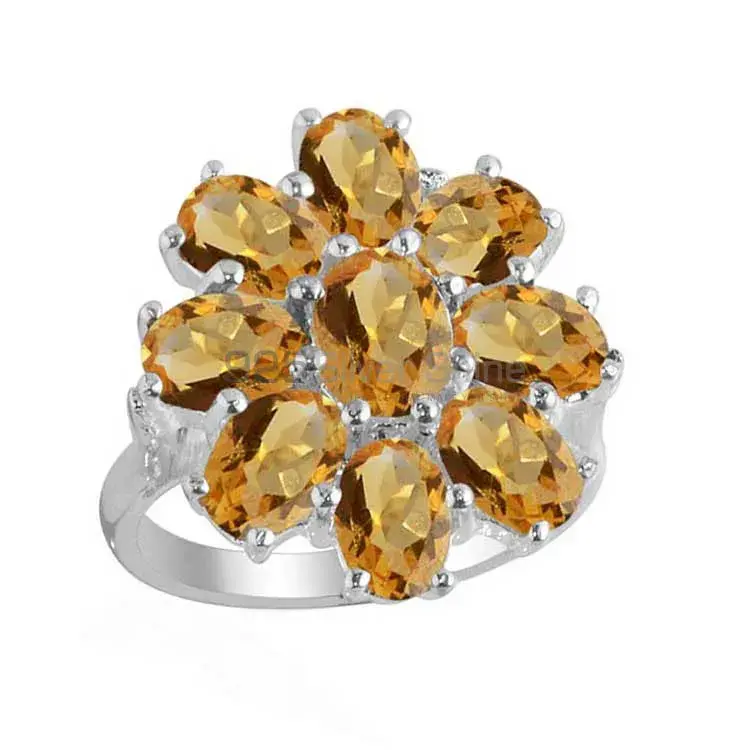 Best Design 925 Sterling Silver Handmade Rings Suppliers In Citrine Gemstone Jewelry 925SR2128_0