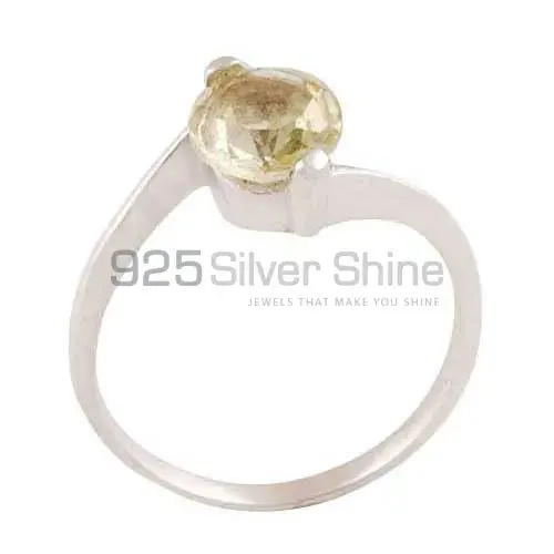 Sterling Silver Citrine Gemstone Rings 925SR3416_0