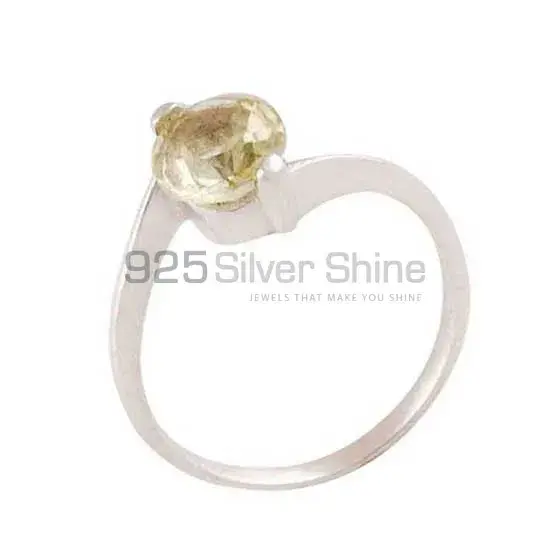 Sterling Silver Citrine Gemstone Rings 925SR3416_1