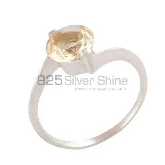 Sterling Silver Citrine Gemstone Rings 925SR3416_2
