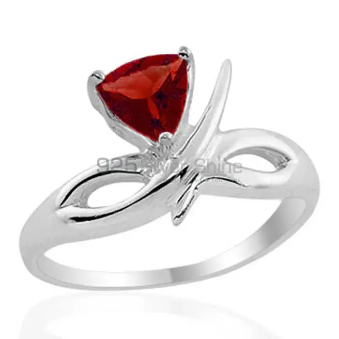 Sterling Silver Garnet January Birthstone Rings 925SR1970