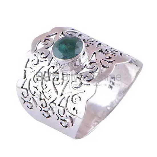 Best Design 925 Sterling Silver Handmade Rings In Dyrd Emerald Gemstone Jewelry 925SR4083_0