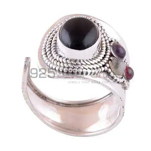 925 Sterling Silver Handmade Rings In Multi Gemstone Jewelry 925SR3006_1