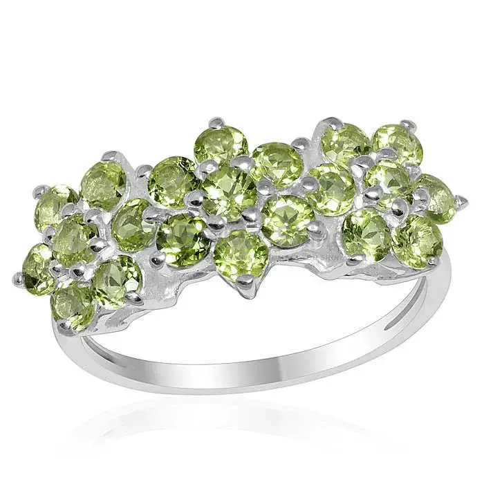 925 Sterling Silver Handmade Rings In Peridot Gemstone Jewelry 925SR1666_0