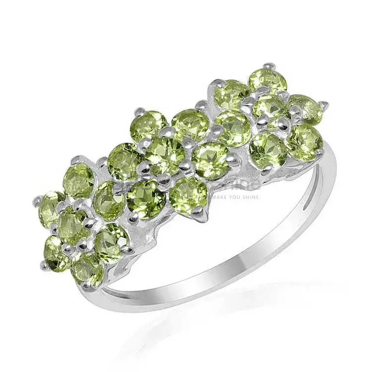 925 Sterling Silver Handmade Rings In Peridot Gemstone Jewelry 925SR1666_1