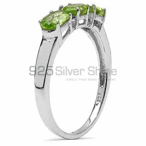 925 Sterling Silver Handmade Rings In Peridot Gemstone Jewelry 925SR3337_1