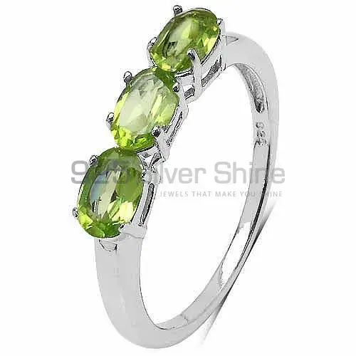 925 Sterling Silver Handmade Rings In Peridot Gemstone Jewelry 925SR3337_2