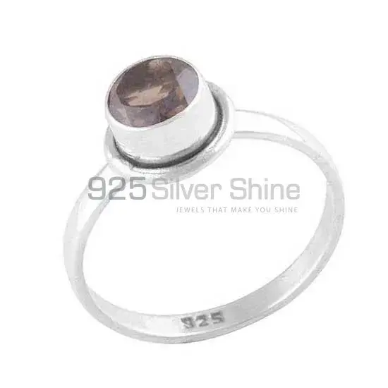 Best Design 925 Sterling Silver Handmade Rings Suppliers In Smoky Quartz Gemstone Jewelry 925SR3495_0