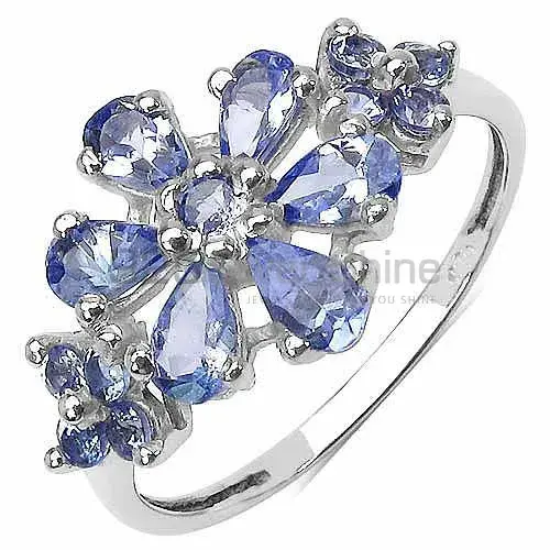 Best Design 925 Sterling Silver Handmade Rings Suppliers In Tanzanite Gemstone Jewelry 925SR3258