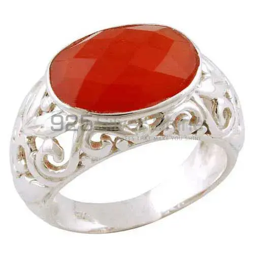Best Design 925 Sterling Silver Rings In Carnelian Gemstone Jewelry 925SR3401