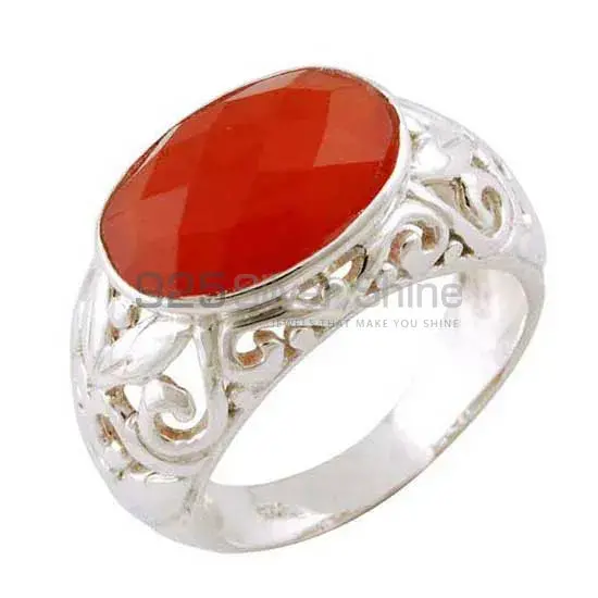 Best Design 925 Sterling Silver Rings In Carnelian Gemstone Jewelry 925SR3401_0