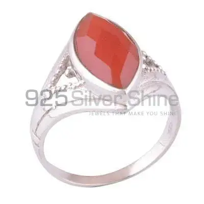 Best Design 925 Sterling Silver Rings In Carnelian Gemstone Jewelry 925SR3910
