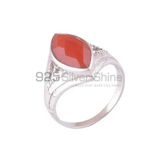 Best Design 925 Sterling Silver Rings In Carnelian Gemstone Jewelry 925SR3910_0