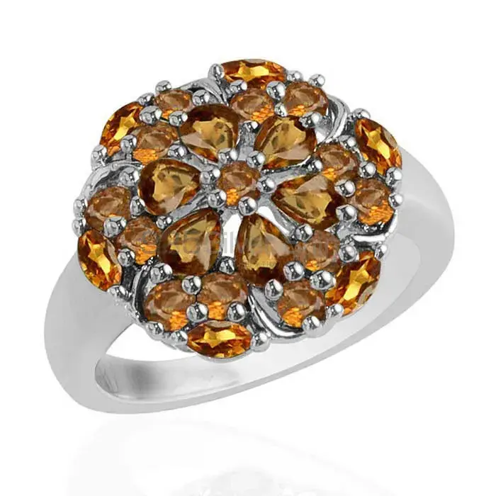 Best Design 925 Sterling Silver Rings In Citrine Gemstone Jewelry 925SR1730