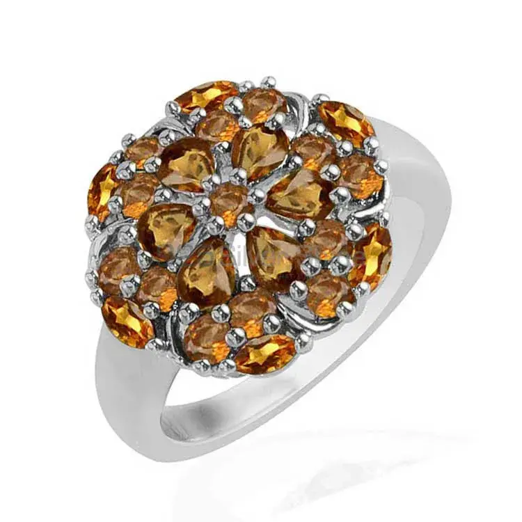 Best Design 925 Sterling Silver Rings In Citrine Gemstone Jewelry 925SR1730_0