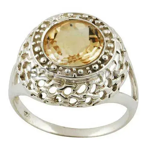 Stunning Citrine Gemstone Sterling Silver Rings 925SR3559
