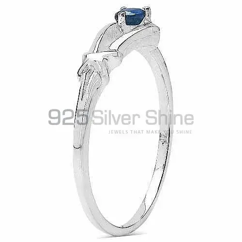 Best Design 925 Sterling Silver Rings In Dyed Blue Sapphire Gemstone Jewelry 925SR3243
