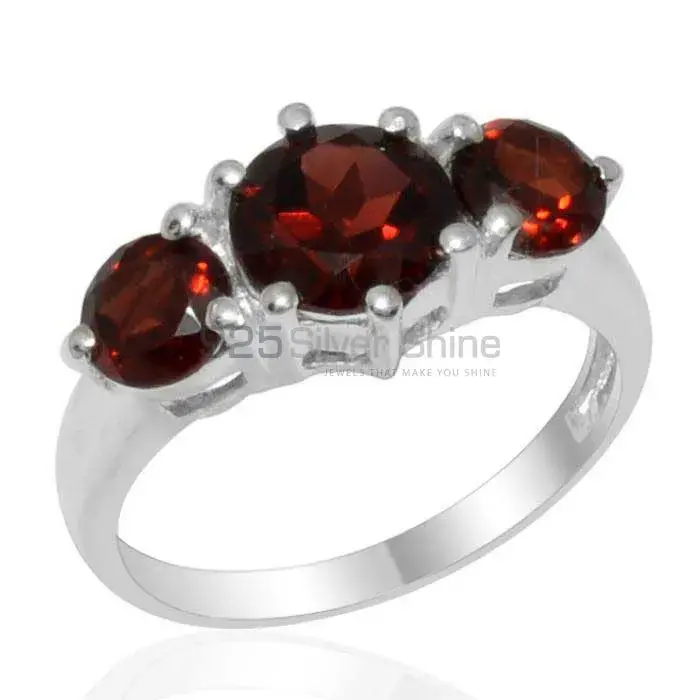 925 Sterling Silver Rings In Garnet Gemstone Jewelry 925SR1809_0