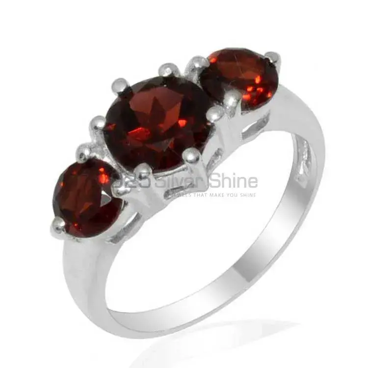 925 Sterling Silver Rings In Garnet Gemstone Jewelry 925SR1809_1