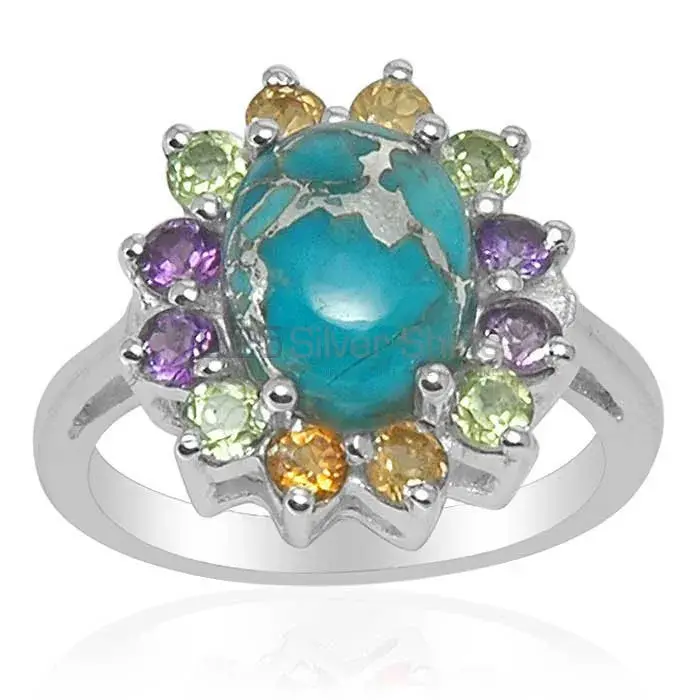 Best Design 925 Sterling Silver Rings In Multi Gemstone Jewelry 925SR1493