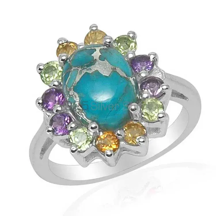 Best Design 925 Sterling Silver Rings In Multi Gemstone Jewelry 925SR1493_0