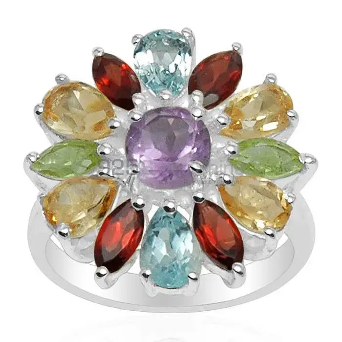 Best Design 925 Sterling Silver Rings In Multi Gemstone Jewelry 925SR1572