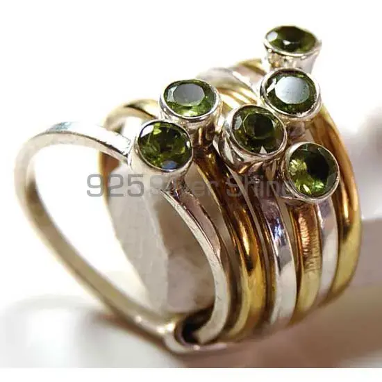 Best Design 925 Sterling Silver Rings In Peridot Gemstone Jewelry 925SR3716
