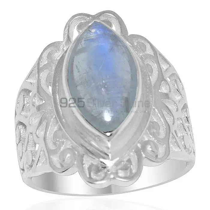 Best Design 925 Sterling Silver Rings In Rainbow Moonstone Jewelry 925SR1651