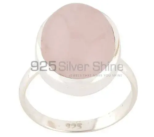925 Sterling Silver Rings In Rose Quartz Gemstone Jewelry 925SR2754_0