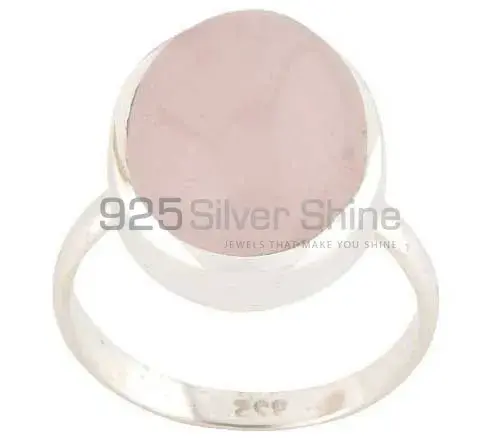 Best Design 925 Sterling Silver Rings In Rose Quartz Gemstone Jewelry 925SR2754_0