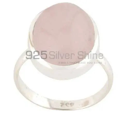 925 Sterling Silver Rings In Rose Quartz Gemstone Jewelry 925SR2754_1