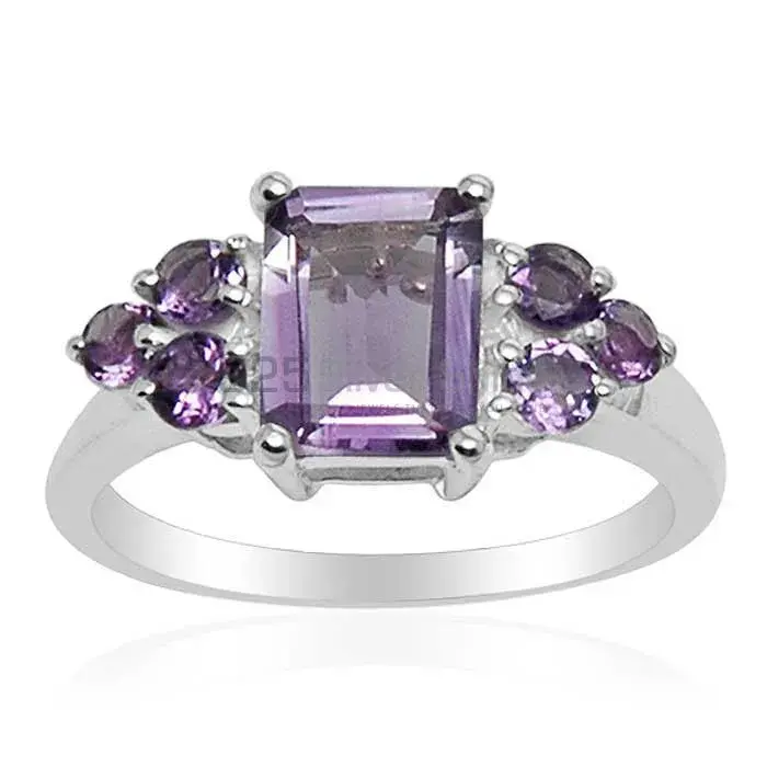 Best Design 925 Sterling Silver Rings Wholesaler In Amethyst Gemstone Jewelry 925SR1582