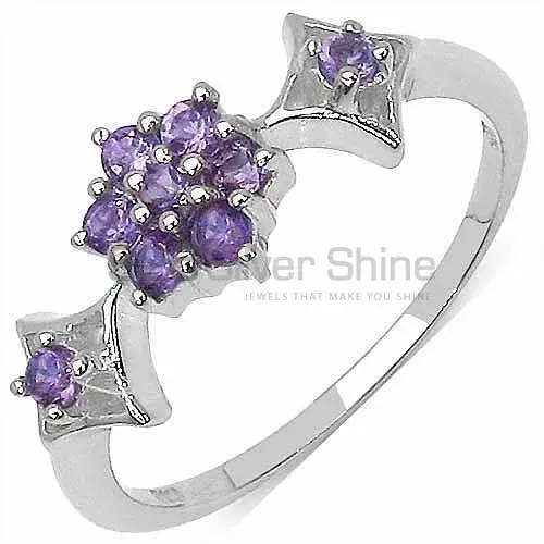 Best Design 925 Sterling Silver Rings Wholesaler In Amethyst Gemstone Jewelry 925SR3159