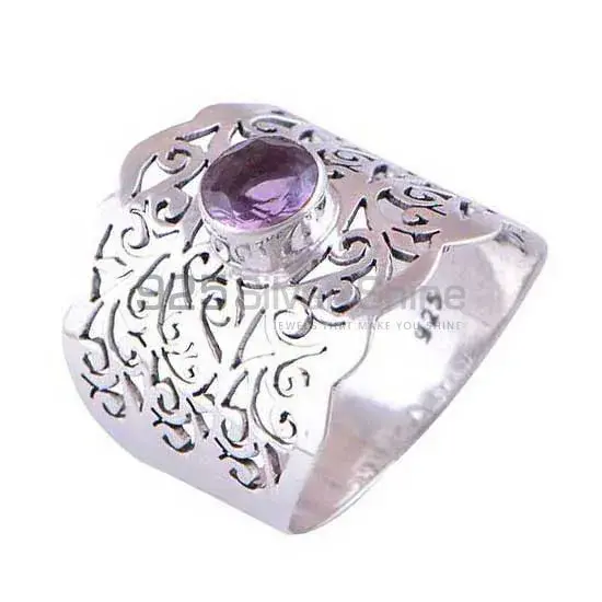 Sterling Silver Amethyst February Gemstone Rings 925SR4078_0