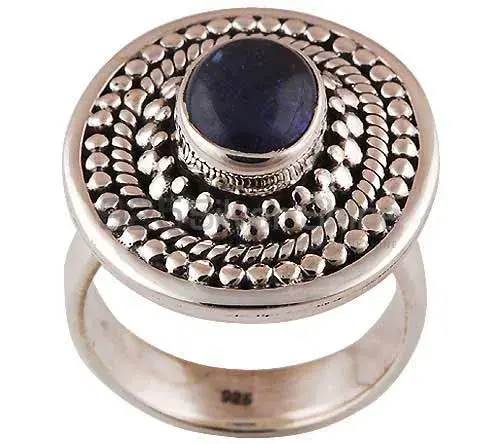 925 Sterling Silver Rings In Black Onyx Gemstone Jewelry 925SR2922_1