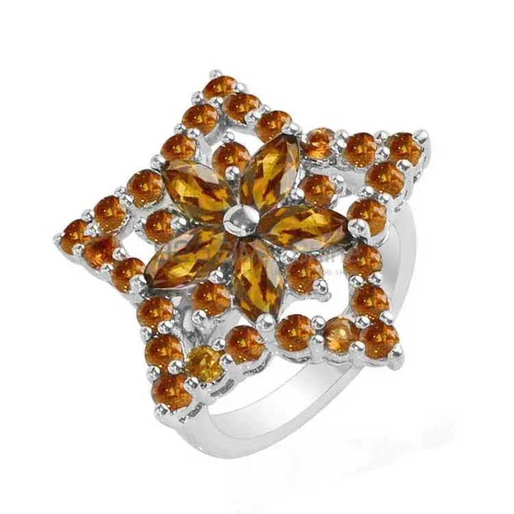 Best Design 925 Sterling Silver Rings Wholesaler In Citrine Gemstone Jewelry 925SR1740_0