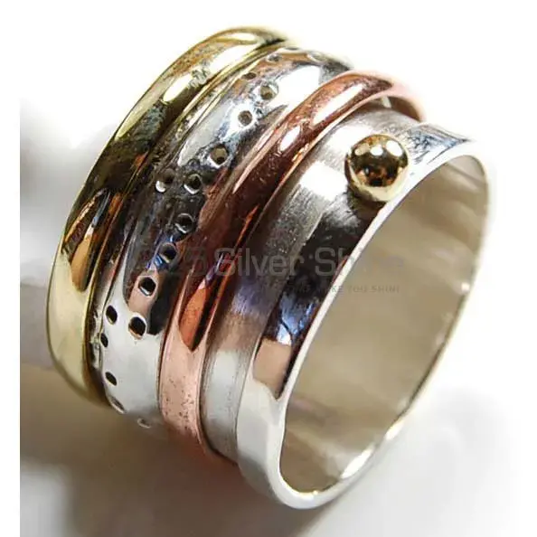 tow Tone Plain Sterling Silver Rings 925SR3726