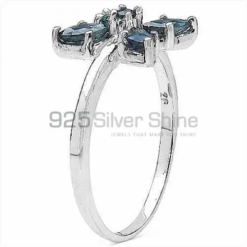 Best Design 925 Sterling Silver Rings Wholesaler In Dyed Blue Sapphire Gemstone Jewelry 925SR3253_0